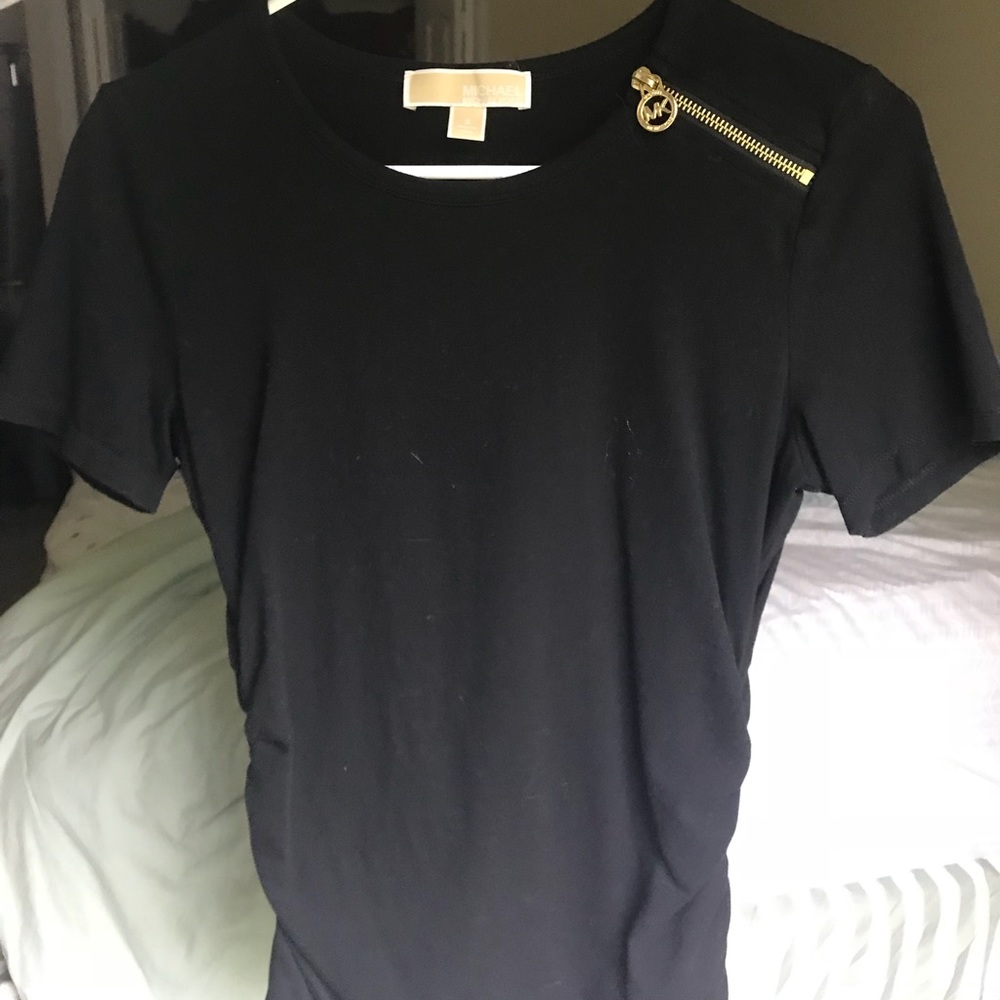 Micheal Kors Shirt with Gold Zip Detail ⭐️